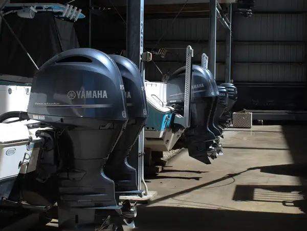 Yamaha outboard engines at Gulf Harbor Marina Service
